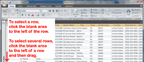 Select Rows