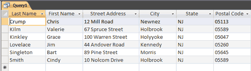 Parameter Query