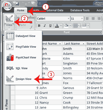 Query Design View