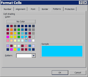 Format cells