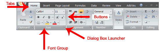 how to access dialog box launcher in excel