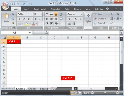 microsoft excel 2007 parts