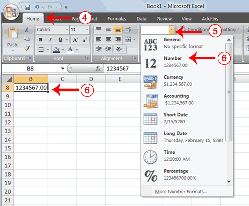 How To Put Numbers In Numerical Order In Excel 2007