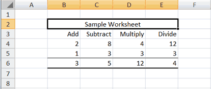 Merge and Center Result