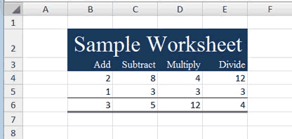 Final Worksheet