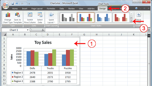 Chart Layout In Excel 2013