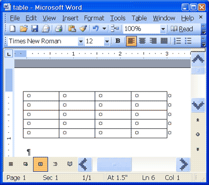 Measurment Of Table On Microsoft Word Mac