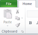 The File tab