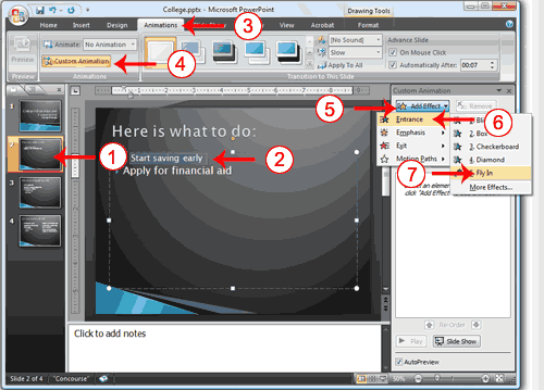 Animation Pictures For Powerpoint. Add an Animation to a Slide