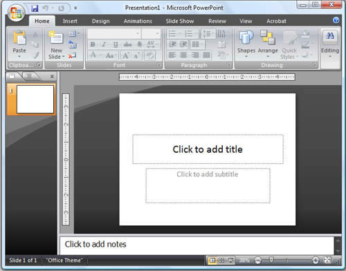 PowerPoint Window