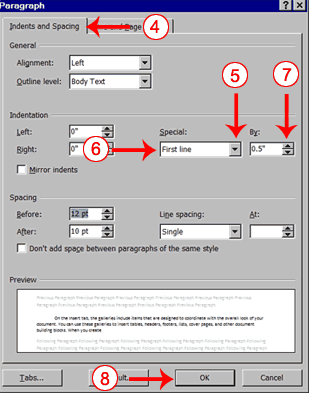 Create a First-line Indent 2