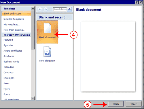 Open a Blank Document 2