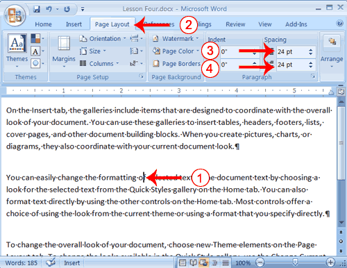 Add Space Before or After Paragraphs