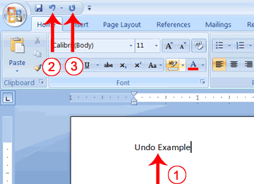 Undo and Redo